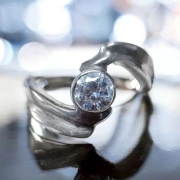 Bague cristal de roche