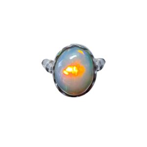Bague Opale Ethiopie "flower"