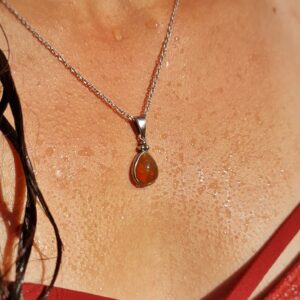 Pendentif argent & Opale - Ethiopie
