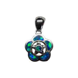 Pendentif Opale Australie - fleur