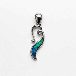 Pendentif Opale Australie - coeur